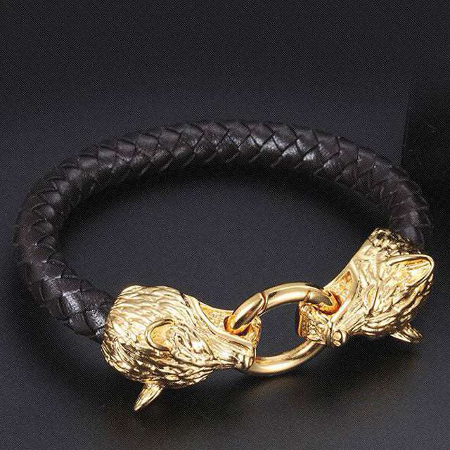 Hati and Skoll Bracelet - Viking Heritage Store
