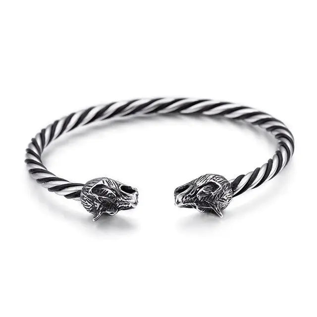 Hati and Skoll Bracelet - Viking Heritage Store