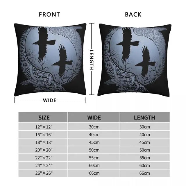 Hugin & Munin Pillow Case - Viking Heritage Store