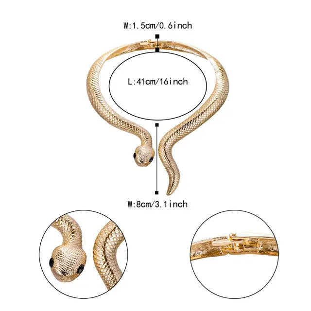 Jörmungand Gold Necklace - Viking Heritage Store