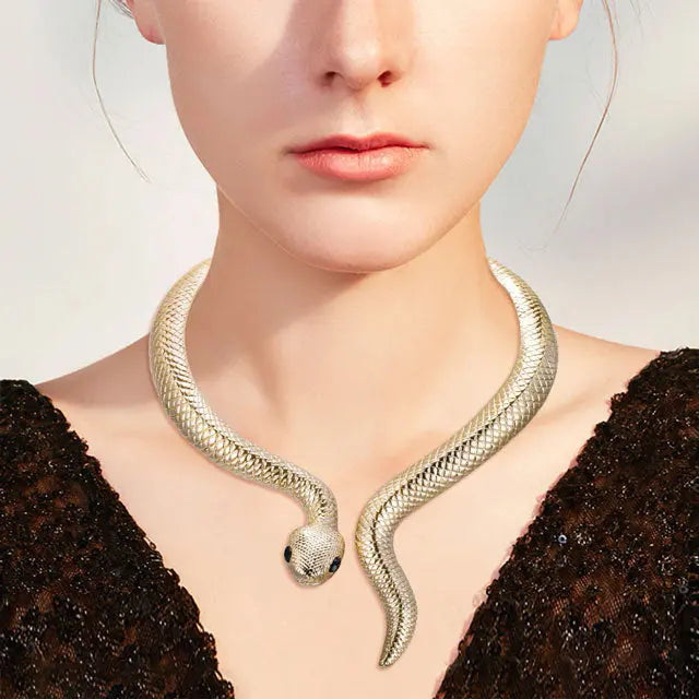 Jörmungand Gold Necklace - Viking Heritage Store