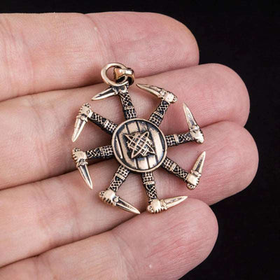 Black Sun Necklace (Bronze) - Viking Heritage Store