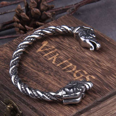 Dragon Torc Bracelet - Viking Heritage Store