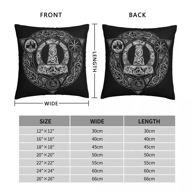 Mjolnir Pillow Case - Viking Heritage Store