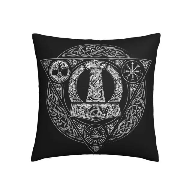 Mjolnir Pillow Case - Viking Heritage Store