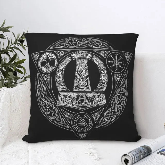 Mjolnir Pillow Case - Viking Heritage Store