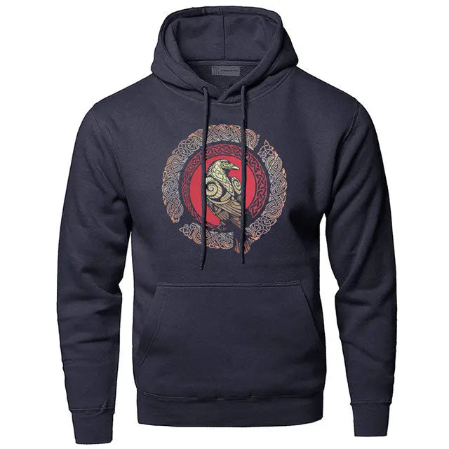 Munin Crow Hoodie - Viking Heritage Store