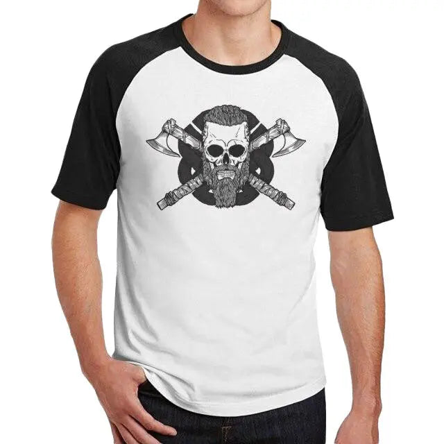 Nordic Bearded Viking Skull Shirt - Viking Heritage Store