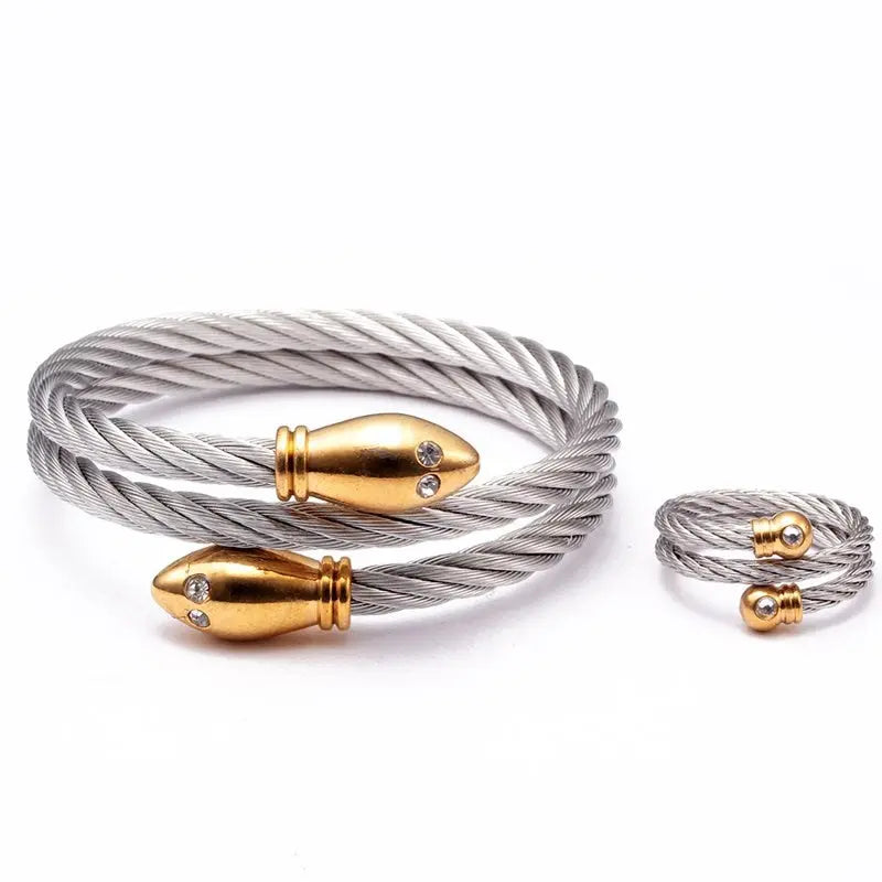 Nordic Bracelet + Ring - Viking Heritage Store