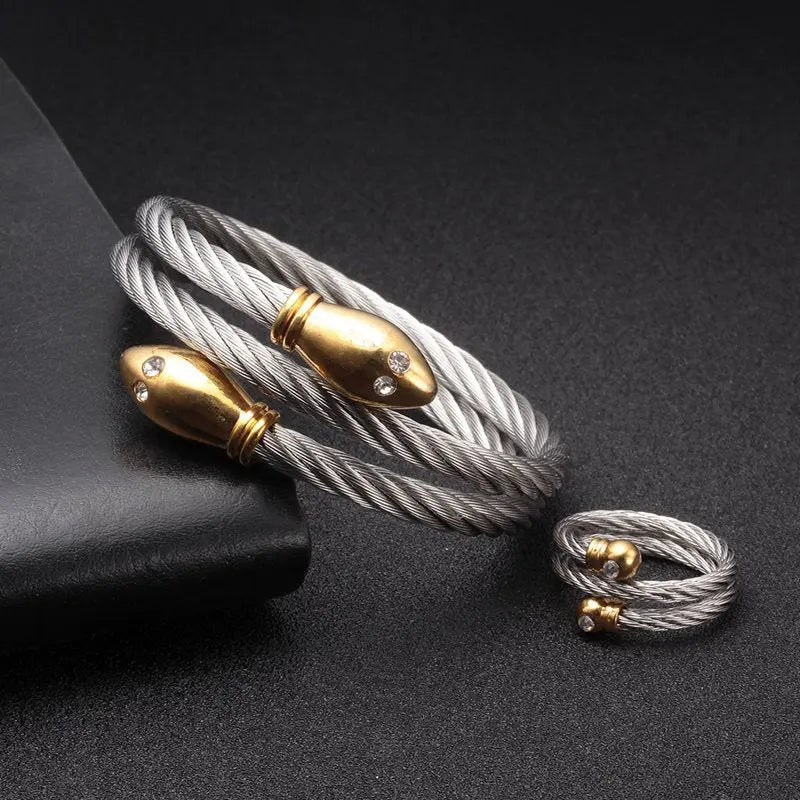 Nordic Bracelet + Ring - Viking Heritage Store