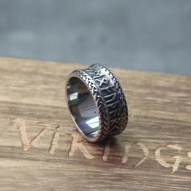 Nordic Runes Ring - Viking Heritage Store