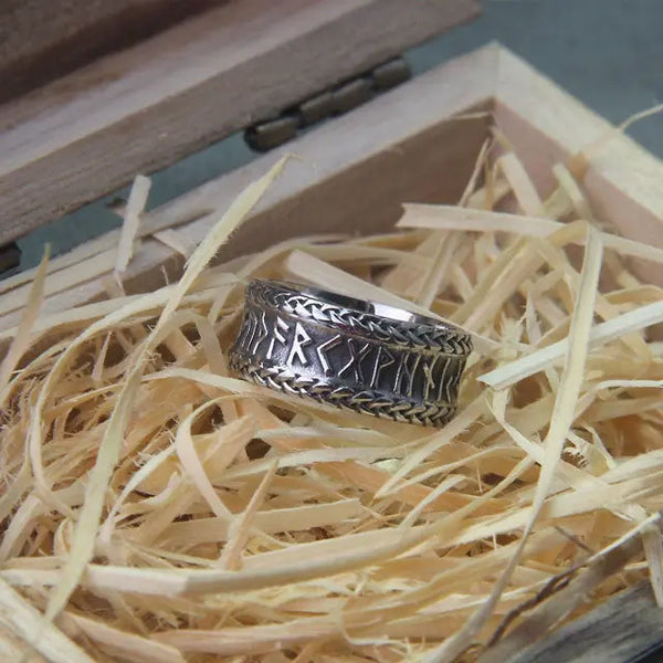 Nordic Runes Ring | Viking Heritage - Viking Heritage Store