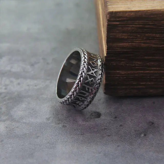 Nordic Runes Ring - Viking Heritage Store