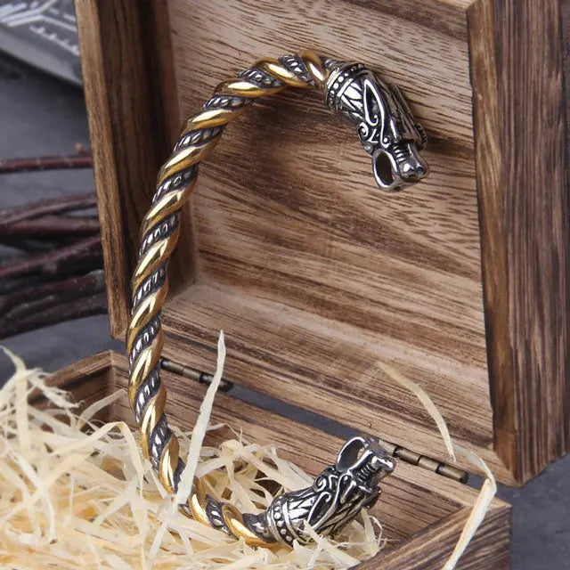 Ouroboros Arm Ring Gold - Viking Heritage Store