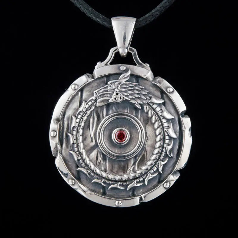 Ouroboros Necklace (Silver) - Viking Heritage Store