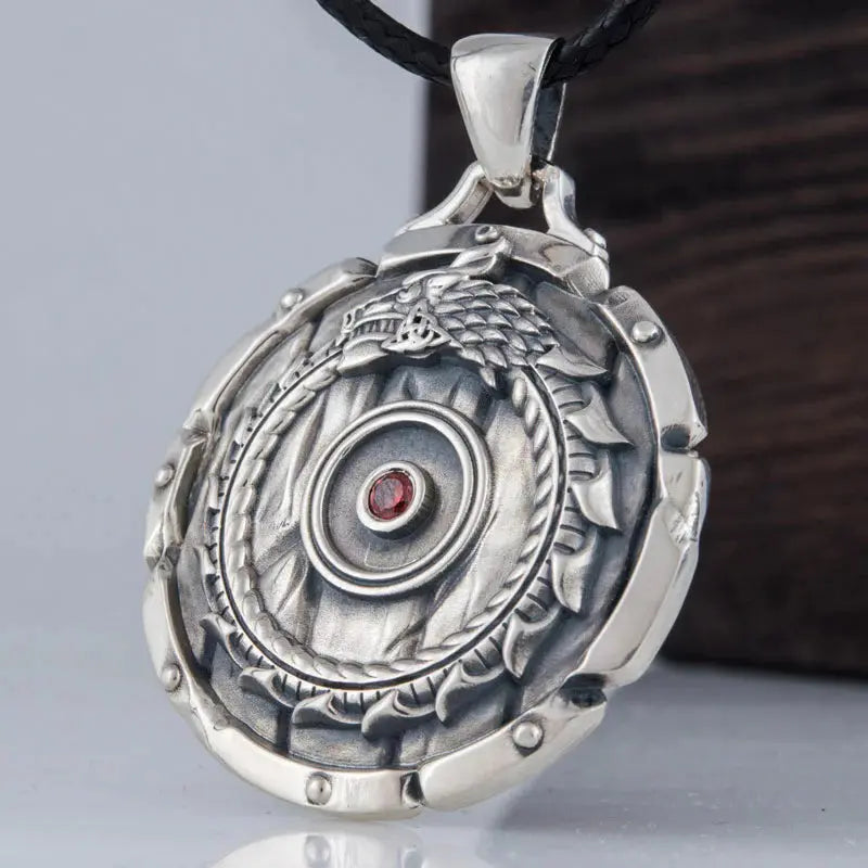Ouroboros Necklace (Silver) - Viking Heritage Store