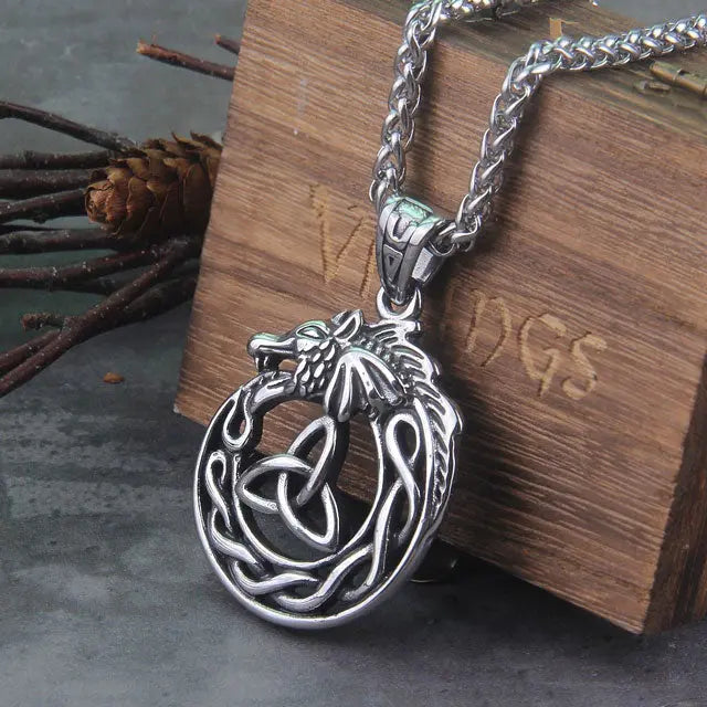 Ouroboros Necklace - Viking Heritage Store