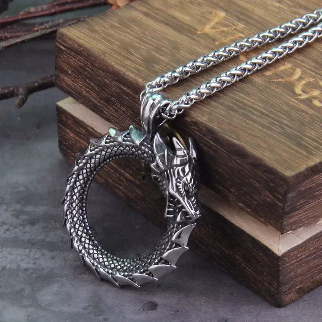 Ouroboros Necklace - Viking Heritage Store