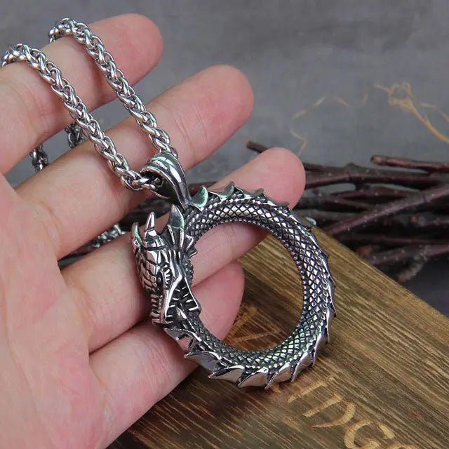 Ouroboros Necklace - Viking Heritage Store