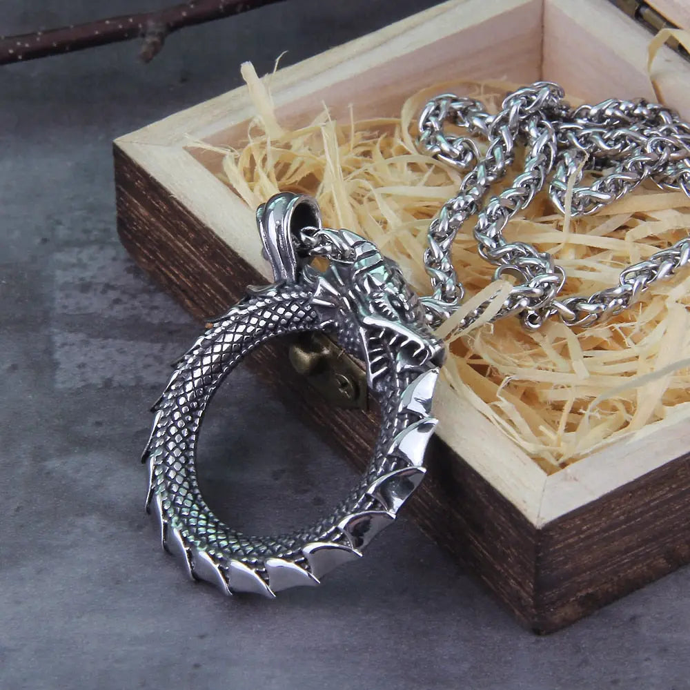 Ouroboros Necklace - Viking Heritage Store