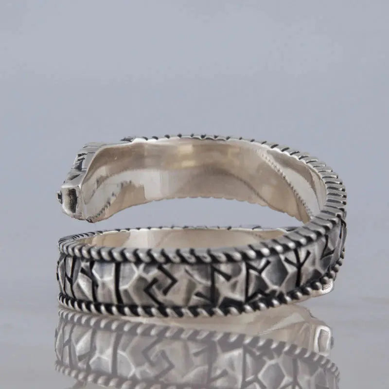 Ouroboros Ring (Silver) - Viking Heritage Store