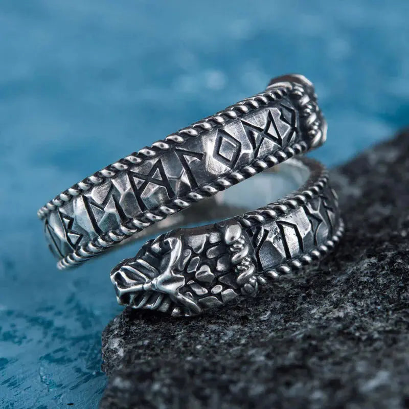 Ouroboros Ring (Silver) - Viking Heritage Store