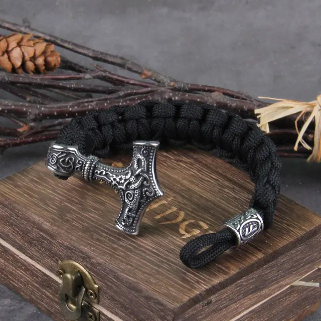 Paracord Mjolnir Bracelet - Viking Heritage Store