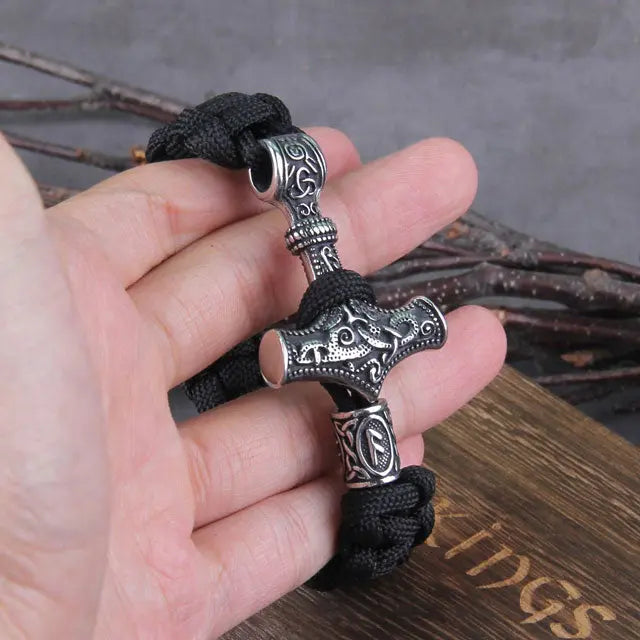 Paracord Mjolnir Bracelet - Viking Heritage Store