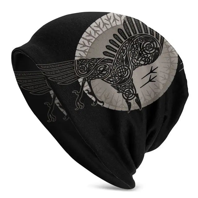 Raven Munin Beanie - Viking Heritage Store