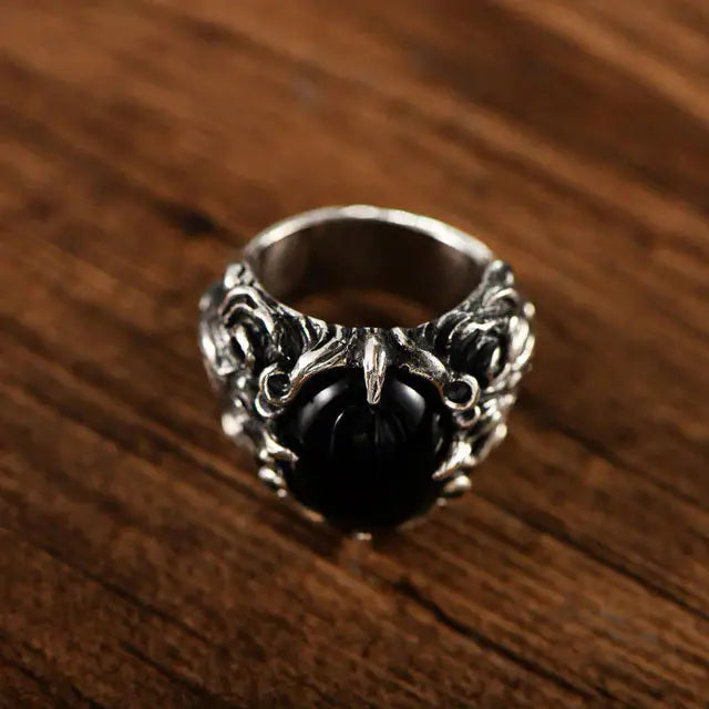 Silver Fenrir Ring - Viking Heritage Store