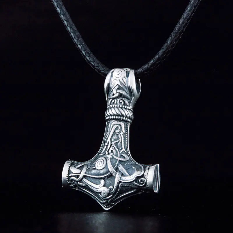 Silver Mjolnir Necklace - Viking Heritage Store
