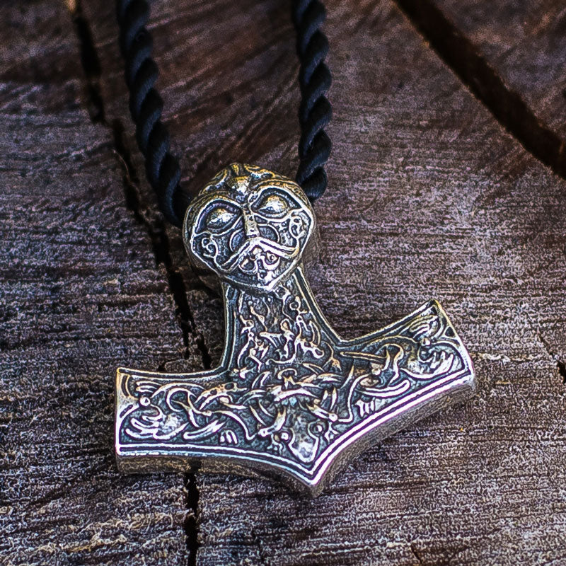 Buy Thor Hammer Handmade Forged Pendant Mjolnir Norse Mythology Pagan  Viking Iron Steel Amulet History Necklace Jewellery Online in India - Etsy