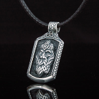 Silver Odin Necklace - Viking Heritage Store