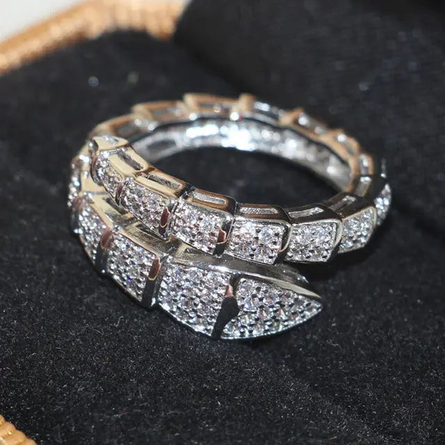 Silver Ouroboros Ring - Viking Heritage Store