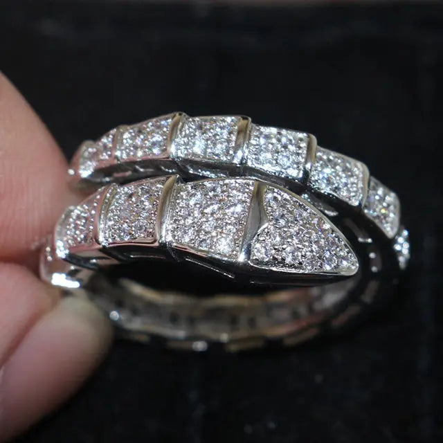 Silver Ouroboros Ring - Viking Heritage Store