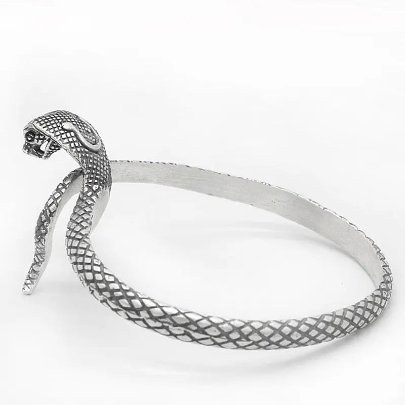 Silver Snake Bracelet - Viking Heritage Store