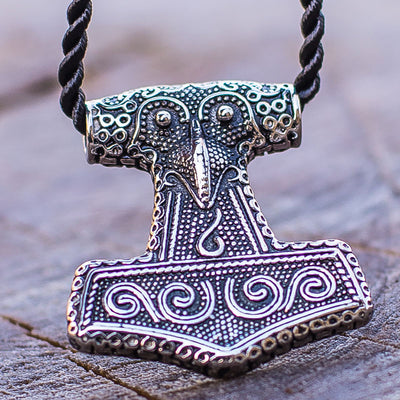 Silver Thor's Hammer Necklace - Viking Heritage Store