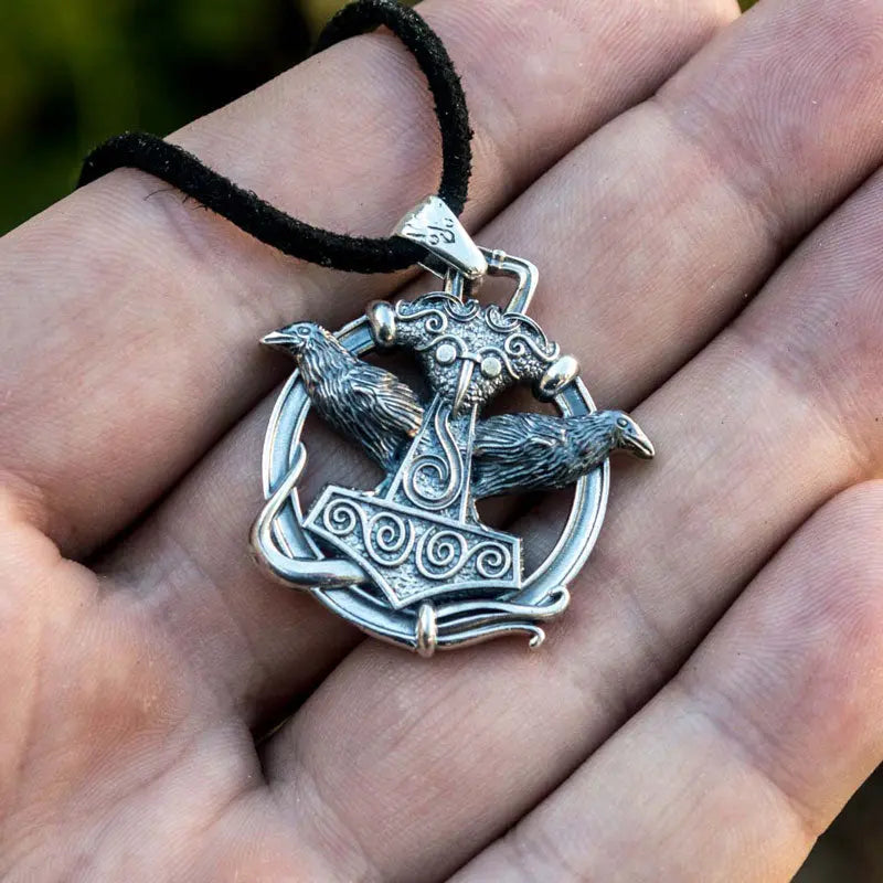 Silver Thor's Hammer Necklace - Viking Heritage Store