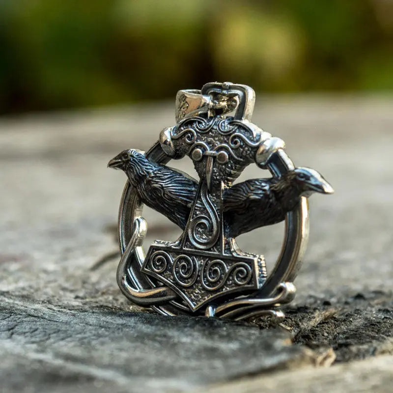 Silver Thor's Hammer Necklace - Viking Heritage Store