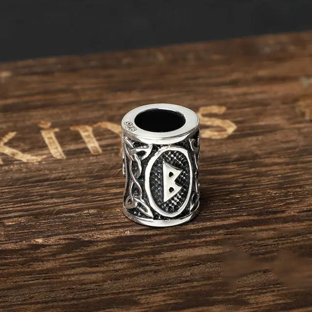Silver Viking beard Beads Berkana - Viking Heritage Store