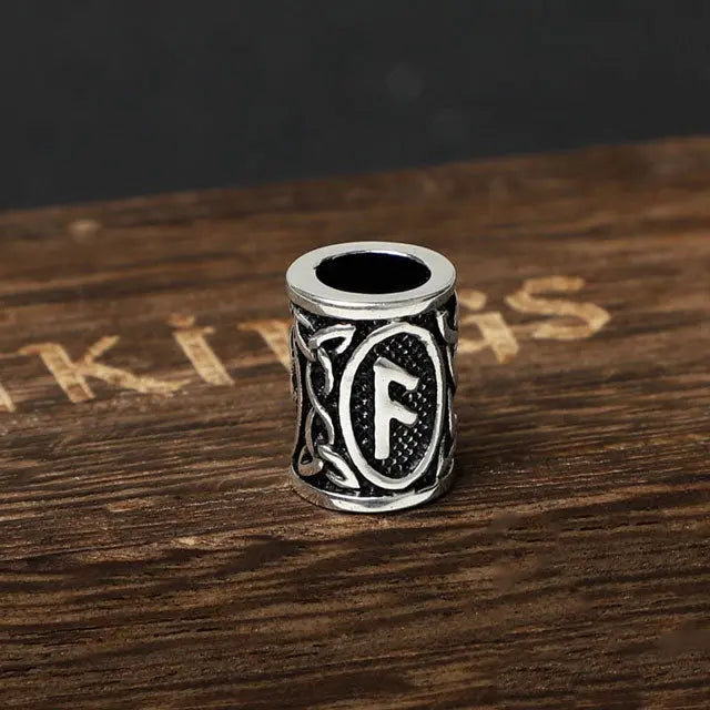 Silver Viking beard Beads - Viking Heritage Store