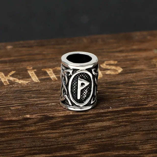 Silver Viking Beard Beads Wunjo - Viking Heritage Store