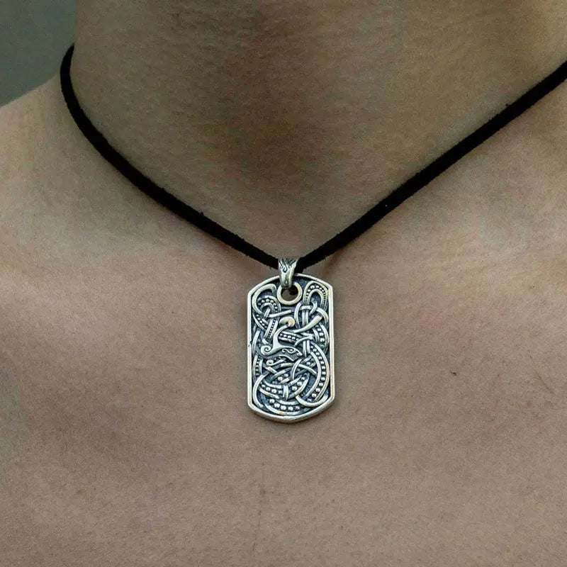 Silver Viking Ornament Pendant - Viking Heritage Store