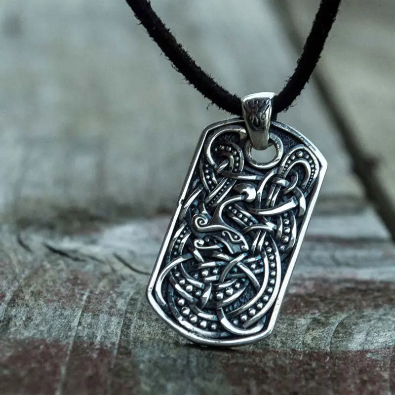 Silver Viking Ornament Pendant - Viking Heritage Store