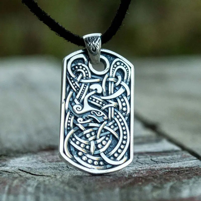 Silver Viking Ornament Pendant - Viking Heritage Store