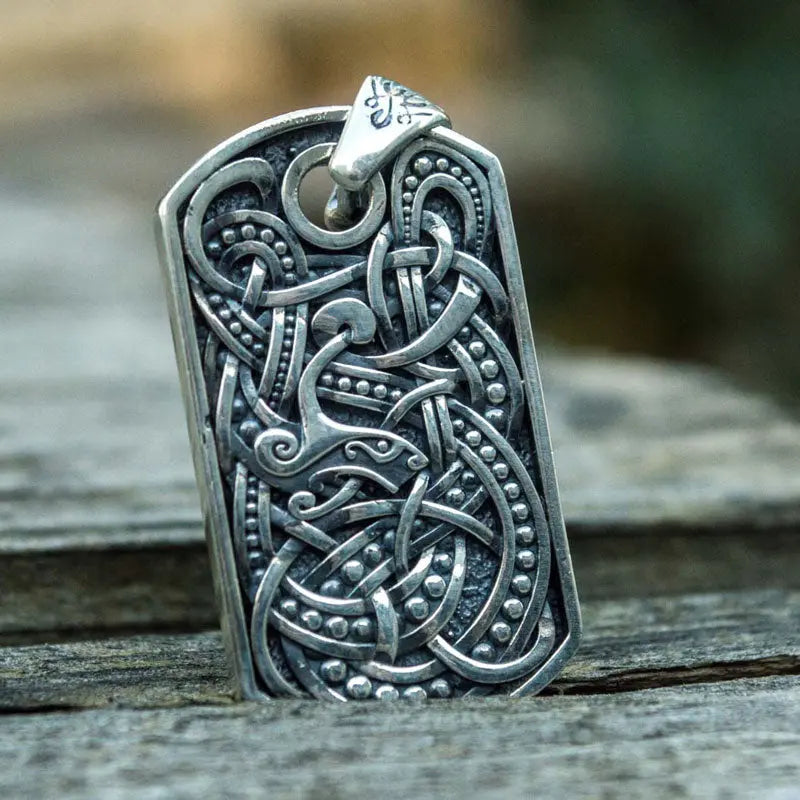 Silver Viking Ornament Pendant - Viking Heritage Store