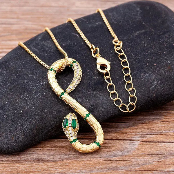 Snake Style Gold Necklace | Viking Heritage - Viking Heritage Store