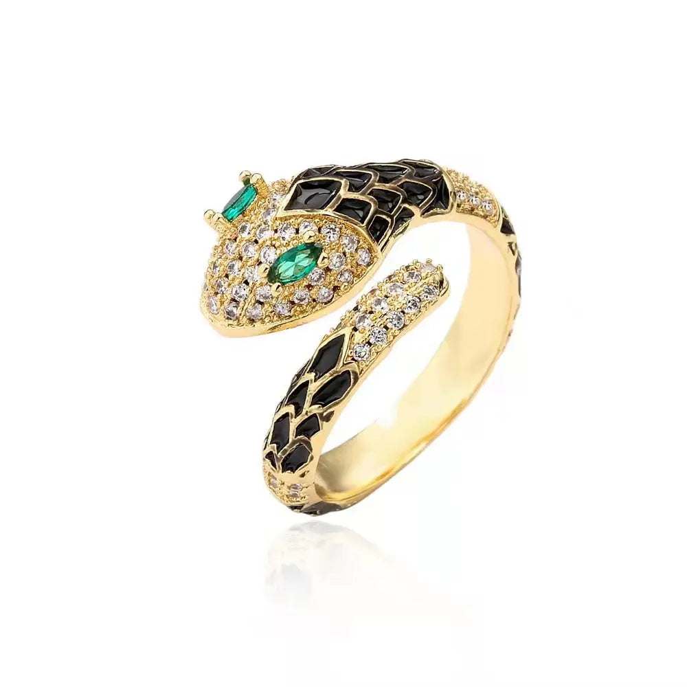 Snake Yellow Ring - Viking Heritage Store
