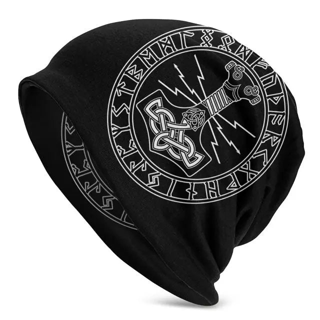 Thor&#39;s Hammer Beanie - Viking Heritage Store
