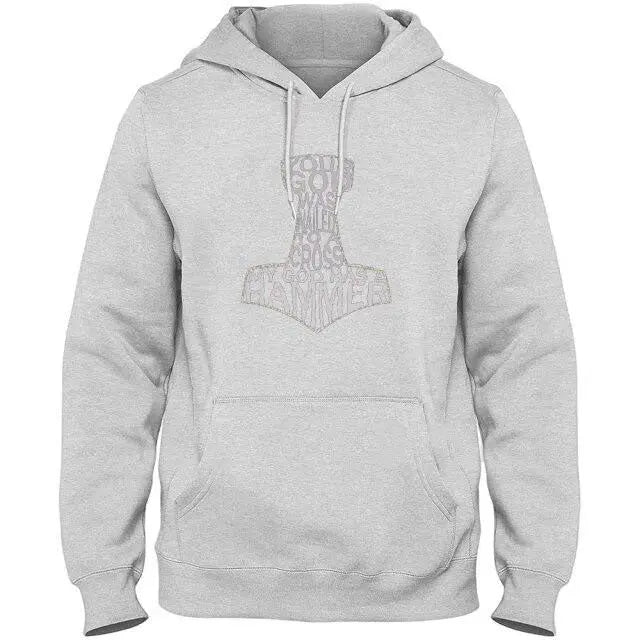 Thor&#39;s Hammer Hoodie - Viking Heritage Store